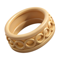 playful elegant Hyper-specific, professional render of an isolated cutout, tribal bracelet, carved bone, intricate patterns with Transparent Background authentic png