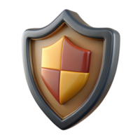 calm immaculate A shield, adorned with a heraldic design with Transparent Background authentic png