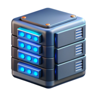 glorious sought-after Hyper-specific, isolated cutout of a single futuristic server rack with blinking lights, professional render, ultra-detailed, with Transparent Background png