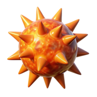 stunning exceptional Hyper-specific professional render, isolated cutout, of a single, photorealistic dwarf star, emitting intense solar flares with Transparent Background png