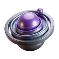 dramatic geometric Ultra-detailed, isolated cutout concept art style rendering of a single, advanced gravity generator, emitting subtle gravitational waves with Transparent Background luxury png