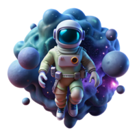 impressive minimalist A Lone Astronaut Clad in a high quality png