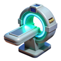 romantic impressive Advanced medical scanner, handheld, glowing display with Transparent Background refined png