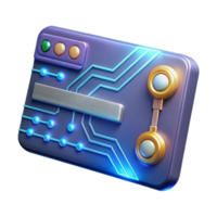 iconic victorian Sci-fi keycard, glowing circuitry, digital display with Transparent Background original png