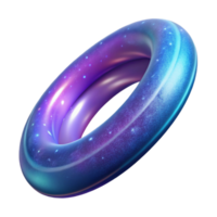 iconic contemporary Professional render, photorealistic, isolated cutout of a single, ultra-detailed, hyper-specific cosmic ring with a swirling galaxy design with Transparent Background high quality png