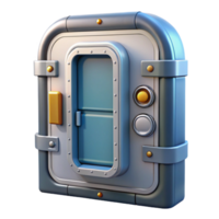 exquisite urban Spaceship door, airtight seal, control panel with Transparent Background gallery standard png