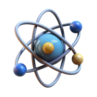 distinguished contemporary Professional render, hyper-specific, isolated cutout of a single, atom with Transparent Background top-tier png