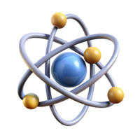 stunning modern Professional render, hyper-specific, isolated cutout of a single, atom with Transparent Background precision png
