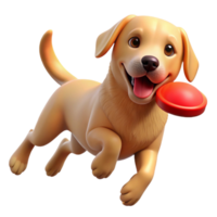 serene artistic A Playful Golden Retriever Puppy Mid high resolution png