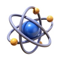 wonderful coveted Professional render, hyper-specific, isolated cutout of a single, atom with Transparent Background png