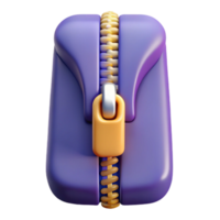 reflective sumptuous Hyper-specific, isolated cutout, single zipper, closed, professional render with Transparent Background 8K png