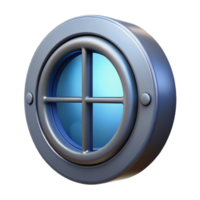 distinguished nordic Spaceship window, reinforced glass, view port with Transparent Background refined png