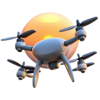 beautiful contemporary A Group of Drones Forming the Shape of a detailed png
