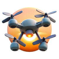 serene minimalist A Group of Drones Forming the Shape of a high resolution png