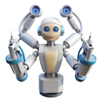 serene creative A Futuristic Surgical Robot with Multiple exclusive png