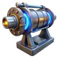 mesmerizing sought-after Plasma cannon, large barrel, energy coils with Transparent Background png