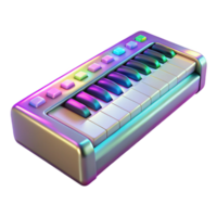 tranquil gorgeous Photorealistic, ultra-detailed, hyper-specific professional render of a single, isolated, futuristic holographic keyboard, isolated cutout with Transparent Background high resolution png
