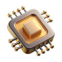 extraordinary rustic A Close Up of a Microchip with Intricate 4K png