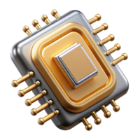 wonderful minimalist A Close Up of a Microchip with Intricate detailed png
