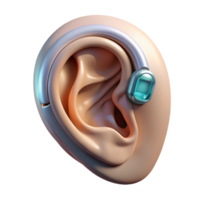 impressive rustic A Single Human Ear with a Futuristic original png