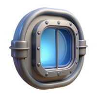radiant bohemian Spaceship window, reinforced glass, view port with Transparent Background impeccable png