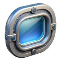 sumptuous timeless Spaceship window, reinforced glass, view port with Transparent Background png