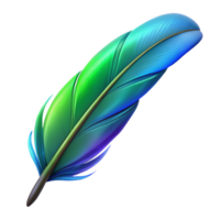 serene baroque Photorealistic, isolated cutout of a single hyper-specific hummingbird feather, iridescent green and blue with Transparent Background elite png