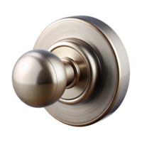 intense elegant Modern doorknob, brushed nickel, minimalist design with Transparent Background sharp png