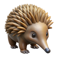 stunning distinguished Echidna, short-beaked, foraging, with Transparent Background png