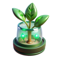 dramatic minimalist A Genetically Modified Plant with Glowing genuine png