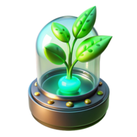 vibrant artistic A Genetically Modified Plant with Glowing original png
