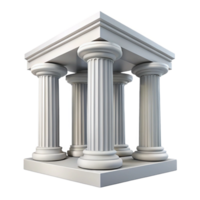 hypnotic joyful coastal Georgian columns, white, classical architecture with Transparent Background luxury png