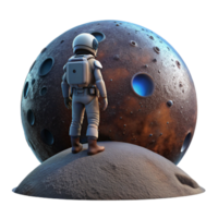 extraordinary creative A Lone Figure in a Spacesuit Stands on exclusive png