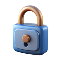sought-after renaissance Single padlock, closed, isolated cutout, ultra-detailed, professional render, concept art style with Transparent Background expertly shot png