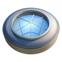 striking memorable Skylight, circular, modern architecture with Transparent Background png