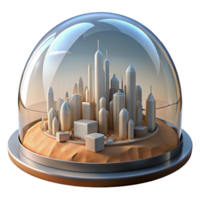 beautiful contemporary A Futuristic City Built Within a Giant authentic png