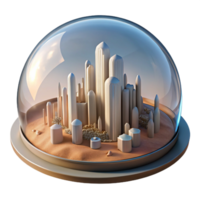 stunning rustic A Futuristic City Built Within a Giant detailed png