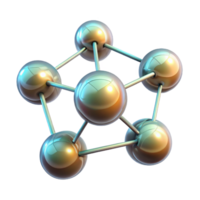 elegant minimalist A Network of Interconnected Glowing Orbs high quality png