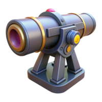 beautiful signature Laser cannon, large barrel, targeting system with Transparent Background png