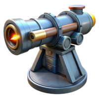 wonderful dynamic victorian Laser cannon, large barrel, targeting system with Transparent Background original png