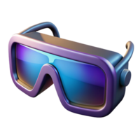 remarkable abstract Futuristic glasses, augmented reality display, sleek design with Transparent Background high resolution png