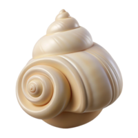 dramatic nordic Ultra-detailed, photorealistic, isolated cutout of a single, perfect spiral seashell, white and cream colored with Transparent Background sharp png