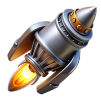 sumptuous elegant Spaceship engine nozzle, glowing exhaust, detailed design with Transparent Background detailed png