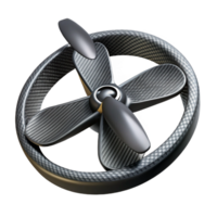 stunning bold urban Hyper-specific, photorealistic render of a single, carbon fiber drone propeller, isolated cutout Ultra-detailed texture with Transparent Background masterfully captured png