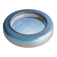 inspired artistic Skylight, circular, modern architecture with Transparent Background 4K png