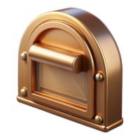 energetic magnificent Mail slot, brass, residential architecture with Transparent Background elite png