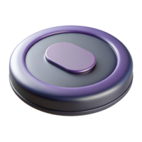 captivating futuristic Professional render, photorealistic, ultra-detailed isolated cutout of a single, wireless charging pad with Transparent Background original png