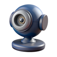 radiant dynamic rustic Professional render, photorealistic, ultra-detailed isolated cutout of a single, high-definition webcam with Transparent Background handcrafted png