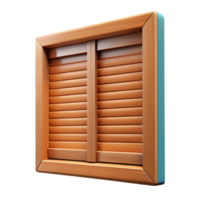 enchanting signature Window shutter, wooden, closed position with Transparent Background png