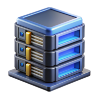 mesmerizing unparalleled Ultra-detailed, professional render of a single, futuristic, modular server rack component Isolated cutout with Transparent Background png